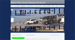Desktop Screenshot of hikingsimienmountains.com