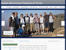 Tablet Screenshot of hikingsimienmountains.com